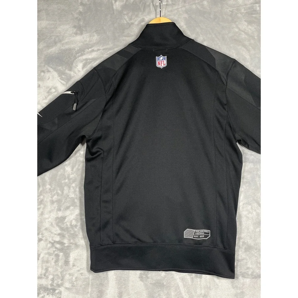Nike NFL Philadelphia Eagles Dri-FIT On-Field Full Zip Jacket Black Mens Small